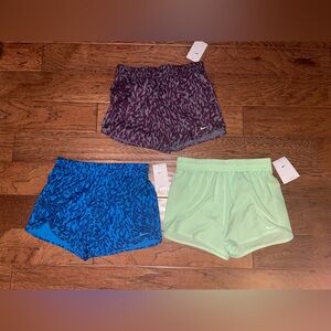 NWT Lot of 3 Girls Nike Dri Fit Running Shorts Size XL